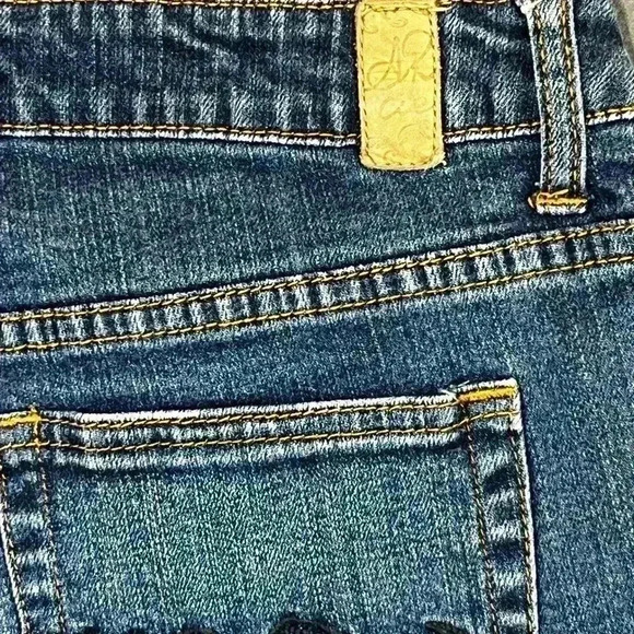 American Rag Cie Boot Cut Jeans Womens 11s Blue Denim Faded Short cute (0370) - Picture 10 of 11
